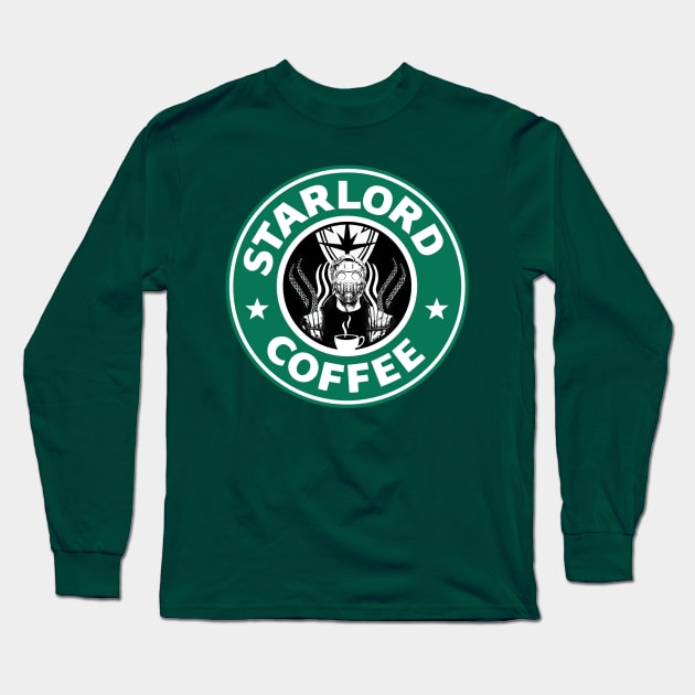 Star Lord Coffee Long Sleeve T-Shirt by aqhart